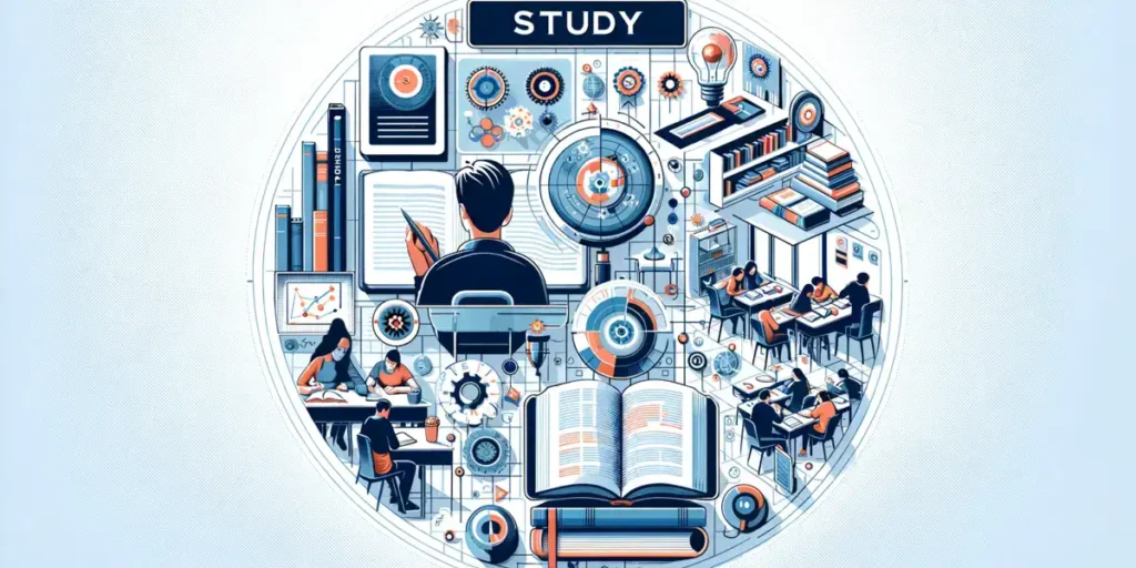 An image showcasing the concept of study, emphasizing learning and understanding in educational settings